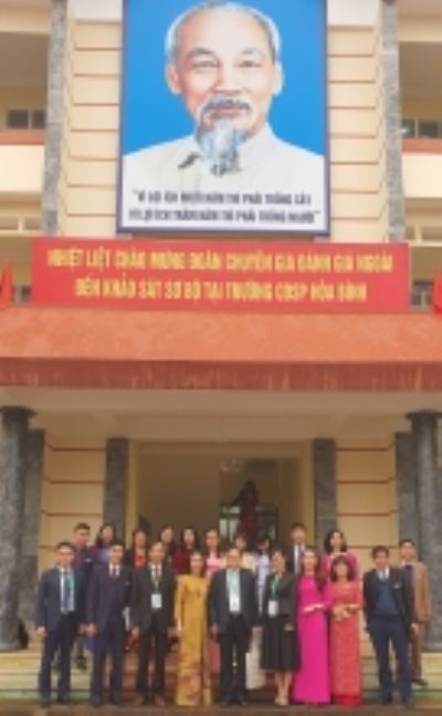 Preliminary site visit at HoaBinh College of Education