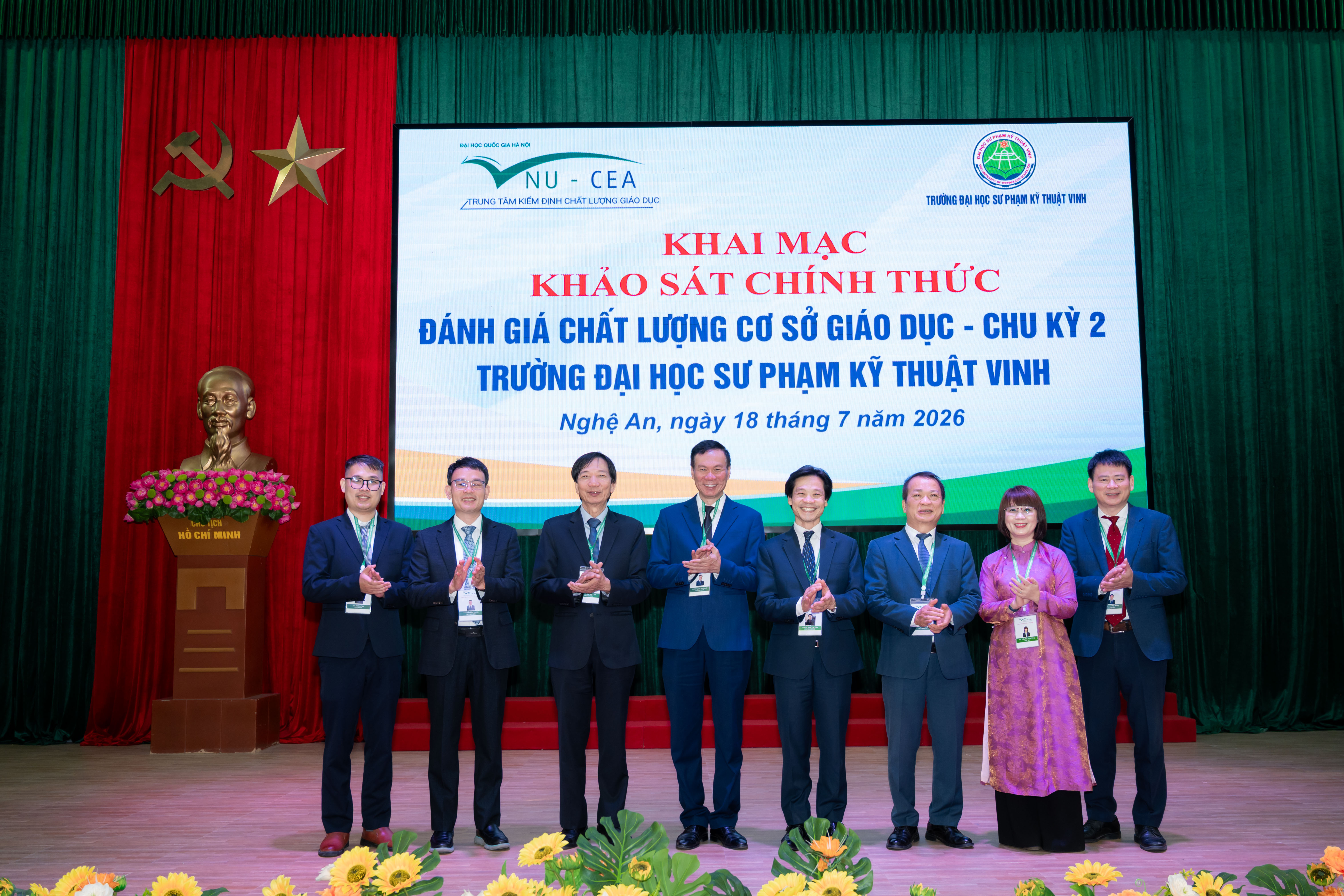 Khai mạc khảo sát chính thức đánh giá ngoài chu kỳ 2 Trường Đại học Sư phạm Kỹ thuật Vinh