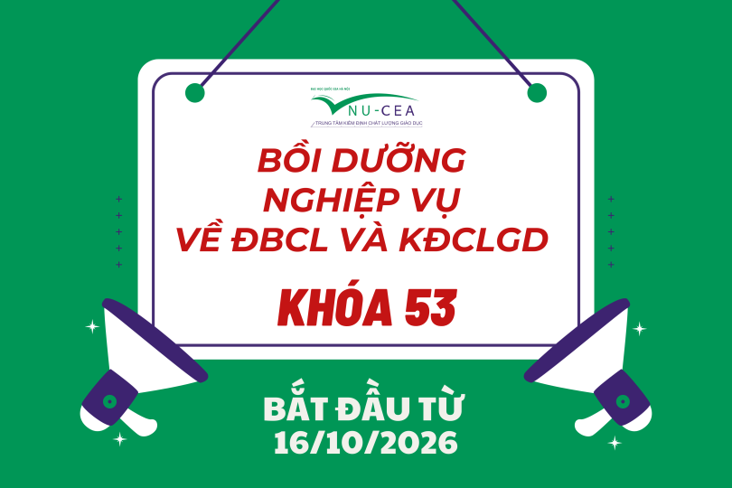 Thông báo mở lớp bồi dưỡng nghiệp vụ kiểm định viên Khoá 53