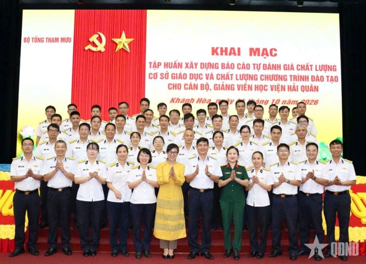 Bộ Tổng Tham mưu tập huấn xây dựng báo cáo tự đánh giá chất lượng cơ sở giáo dục và chất lượng chương trình đào tạo