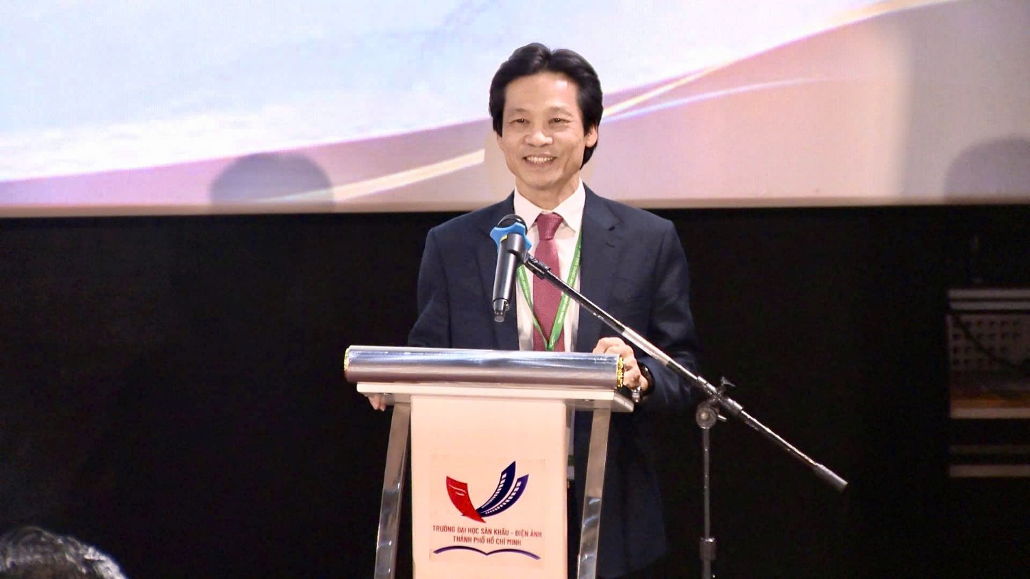 PGS.TS. Đinh Văn Toàn, Phó Giám đốc,Chủ tịch Hội đồng KĐCLGD Trung tâm KĐCLGD - ĐHQGHN phát biểu