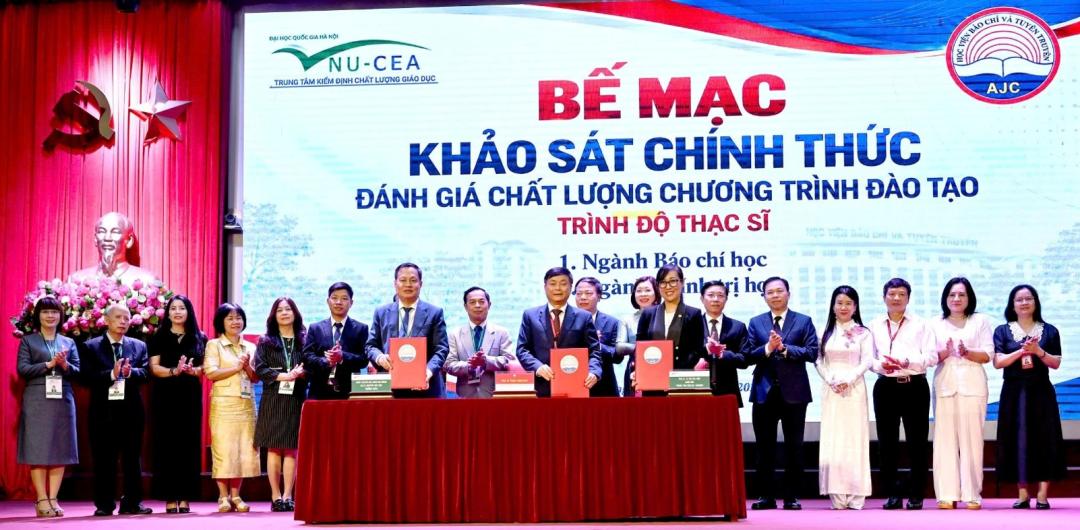 Bế mạc khảo sát chính thức đánh giá ngoài các CTĐT Học viện Báo chí và Tuyên truyền