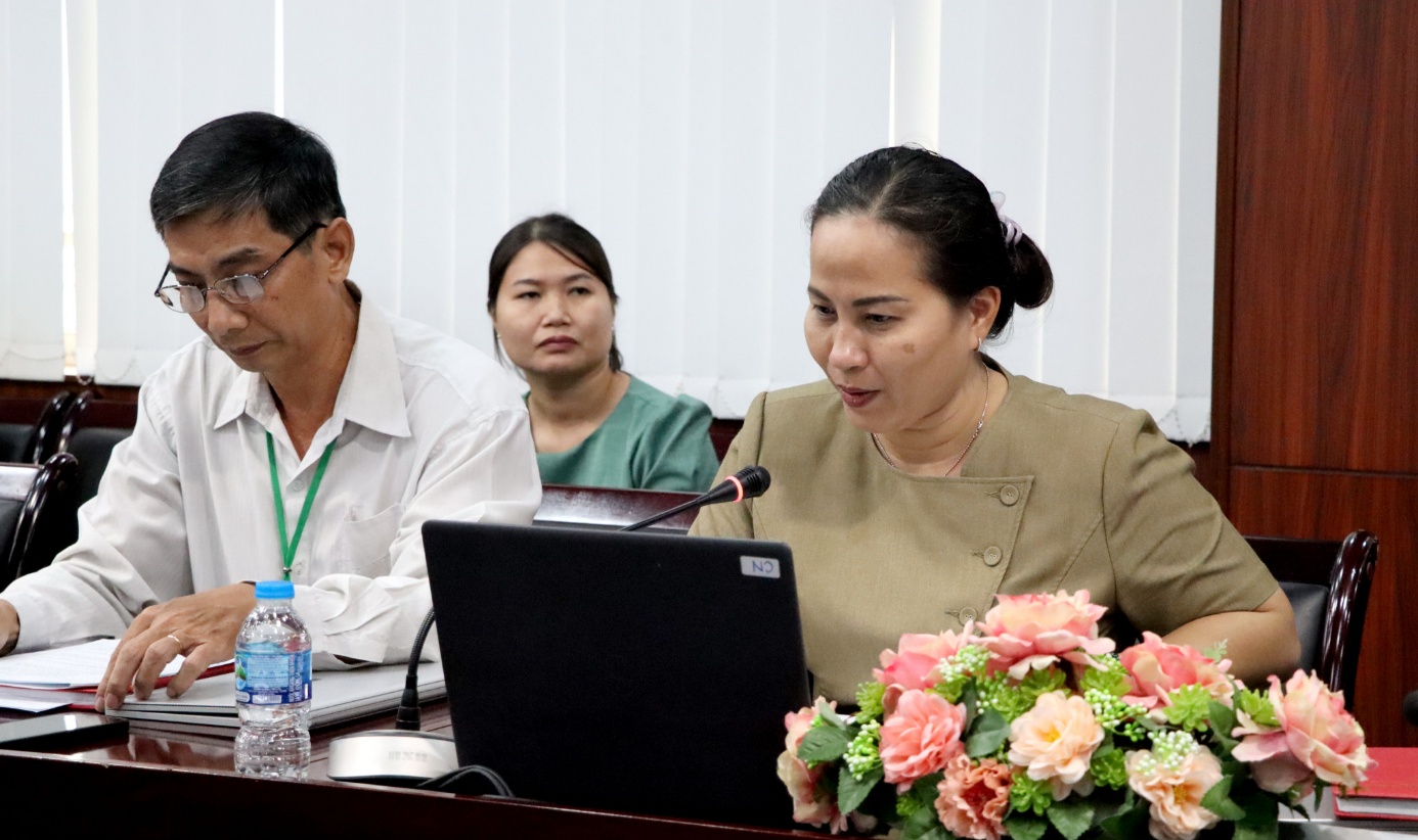 PGS.TS. Nguyễn Phương Thảo, Phó Hiệu trưởng Nhà trường phát biểu
